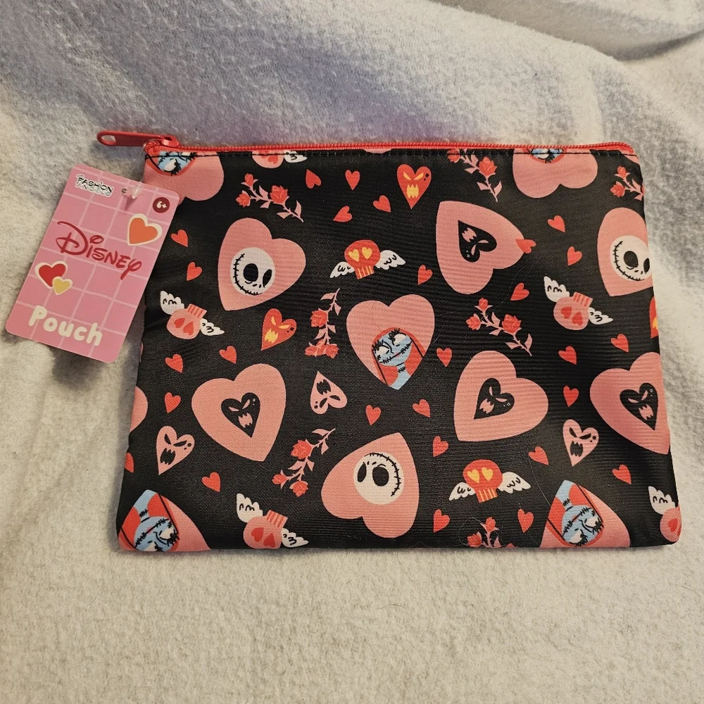 Nightmare Before Christmas Jack And Sally Padded Pouch